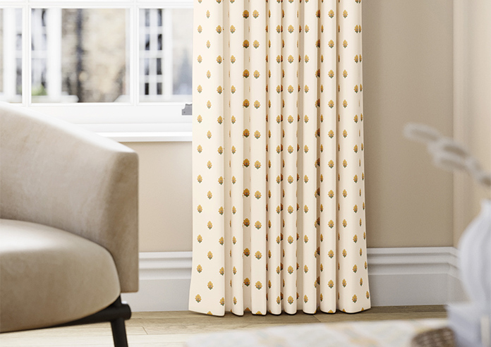 Petal & Block Nitara Spot, Marigold - Made to Measure Curtains - Image 5